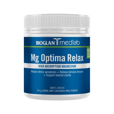 Bioglan Medlab Mg Optima Relax Lemon Lime 150g